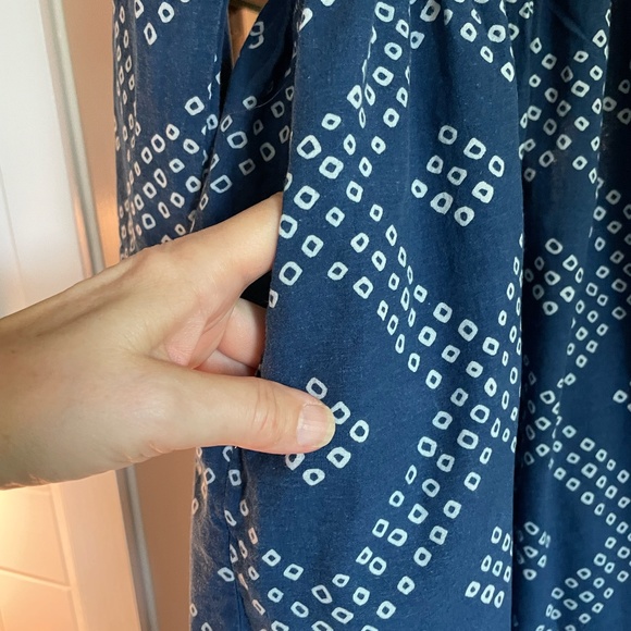 Indian Cotton Handblocked Print Dress - Picture 5 of 8